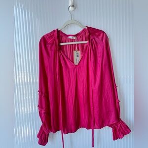 Pink Silk Blouse
